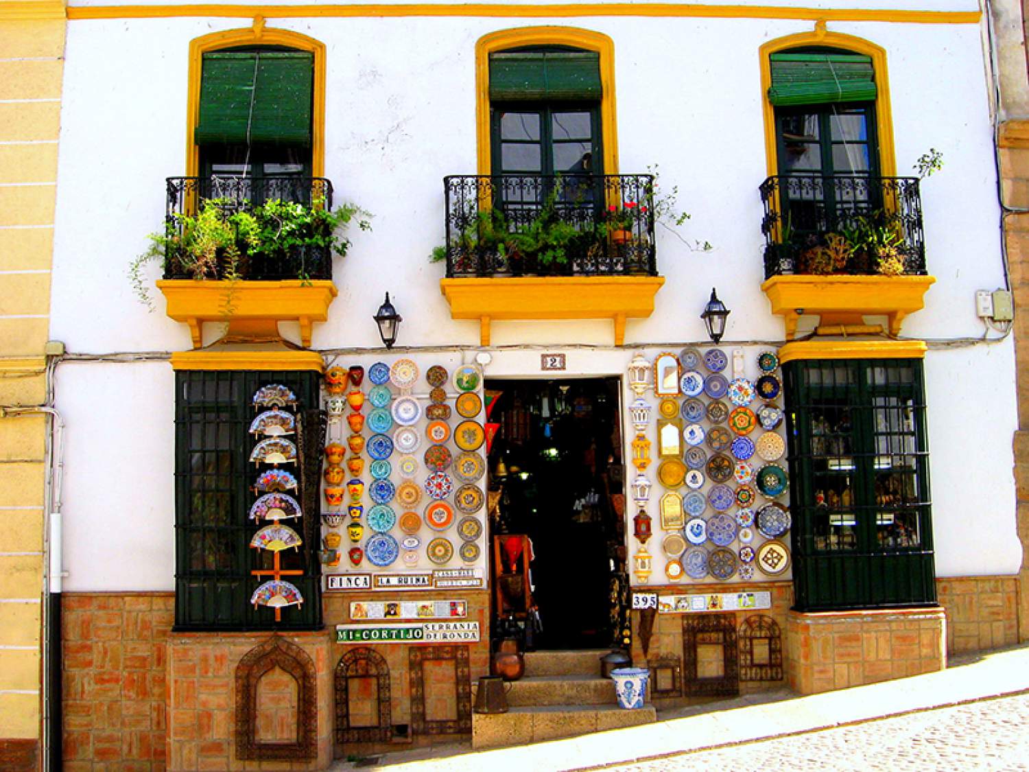 Maison colorée en Andalousie, Espagne